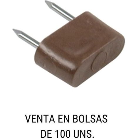 HERRAJES ALK tope dos puntas chad marron (100u) , 0BOLSA , HERRAJES ALK tope dos puntas chad marron (100u) , 0BOLSA (1/2)