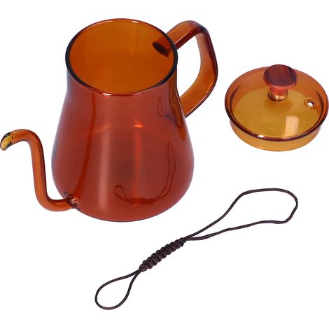 Bouilloire à long bec verseur, grande capacité, résistante à la chaleur, facile à nettoyer, cafetière à longue ouverture (1/5)