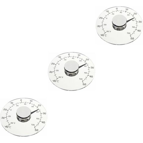 3 Pièces Autocollant De Jauge De Température Celsius Météo Baromètres Pour La Maison Indicateur De Température à Cadran Thermomètre Extérieur Capteur Ménage (1/5)