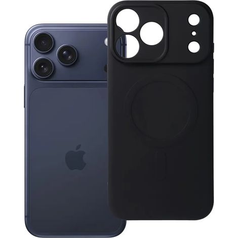 Custodia in silicone Mag Cover con MagSafe per iPhone 17 Pro Max, nera (1/5)