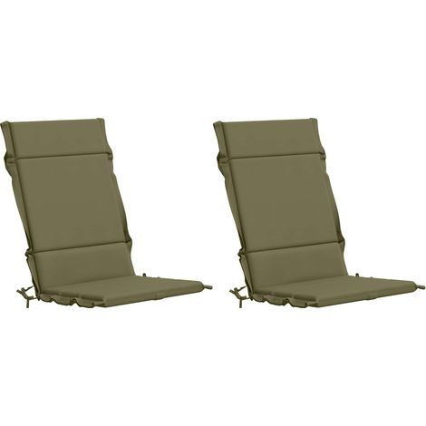Coussins de Chaise à Dossier Haut en 2 Pièces GEMERT 2 pcs vidaXL (1/5)