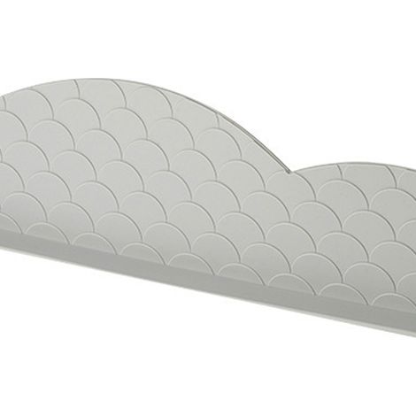Protection anti-éclaboussures pour évier de cuisine en silicone avec ventouse, pour la vaisselle, gris clair.