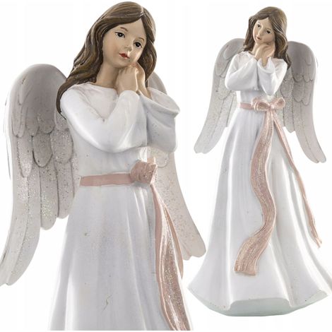 Figurine d'ange doré 25,5 cm, cadeau, décoration, ange (1/5)