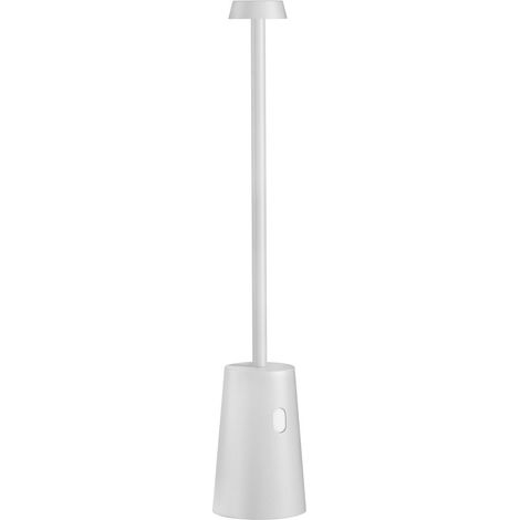 Lampada da tavolo led ricaricabile IP54 mod. Tag colore bianco