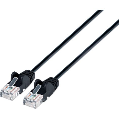 Intellinet Cavo patch di rete Cat6 UTP Slim  2 m Nero (1/4)