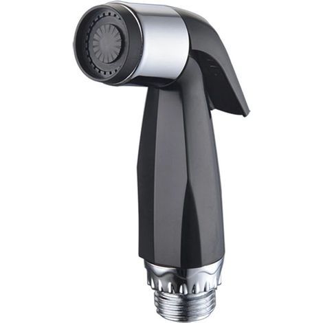 Tragbare Toilettenpistole mit Bidet-Sprühkopf, Toilettensitz und schwarzer Bidet-Druckdüse (1/5)