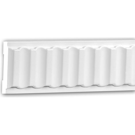 Panel Moulding 151338F Profhome Dado Rail Flexible Moulding Decorative Moulding Neo-Classicism style white 2 m