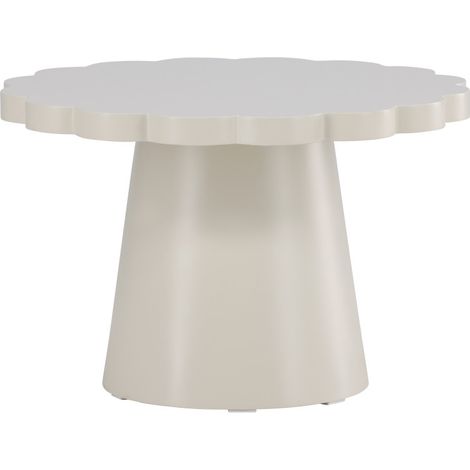 Table basse organique en bois ø70cm - Beige - Krull (1/4)