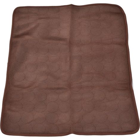 Atmungsaktive, weiche Kühlmatte für Haustiere, ideal für den Sommer, als Schlafunterlage für Hunde, Katzen, Zwinger, Sofa, Bett oder Boden, braun, XXL (1/5)