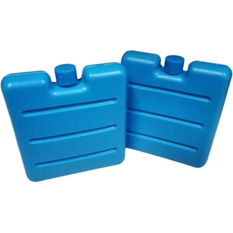 Juego de 6 bolsas de hielo para lonchera, bolsas de hielo, bolsas térmicas, bolsas de frío, plástico, gel refrigerante, azul, 7,7 x 7,3 cm