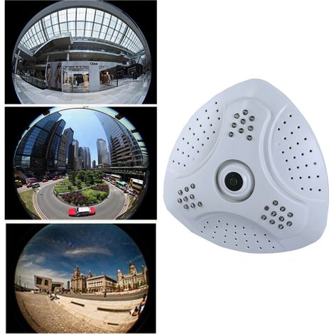 Trade Shop - PANORAMATISCHE TELECAMERA FISH EYE 360° GRADI DIGITALE AHD LED GRANDANGOLO SOFFITOLO - (1/5)