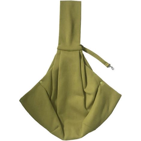 Sac à bandoulière vert confortable pour animaux de compagnie (chat, chien), petit sac à dos --- (1/5)
