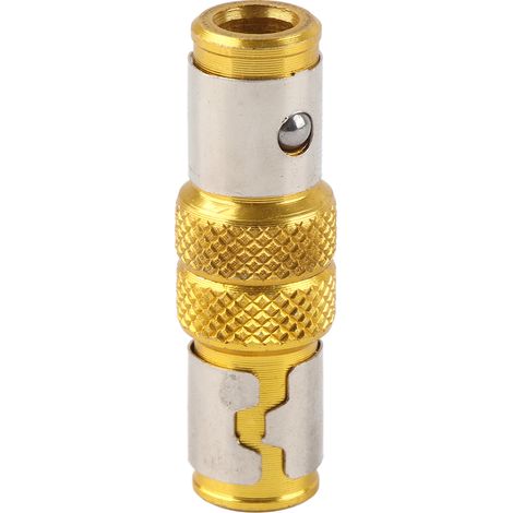 Blauer Schraubendreherbit 24 mm x 15 mm mit 1/4"-Magnetring, Ganzmetall-Schraubendreherbitmagnet. (1/5)