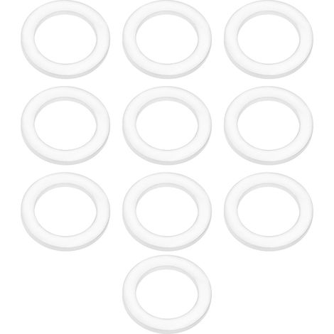10 pièces Rondelles de bouchon de vidange en aluminium 18 mm x 12 mm x 1,5 mm 420.2.001.7A 42020017A Compatible avec Aprilia AF1 125 1988-1993 (1/5)