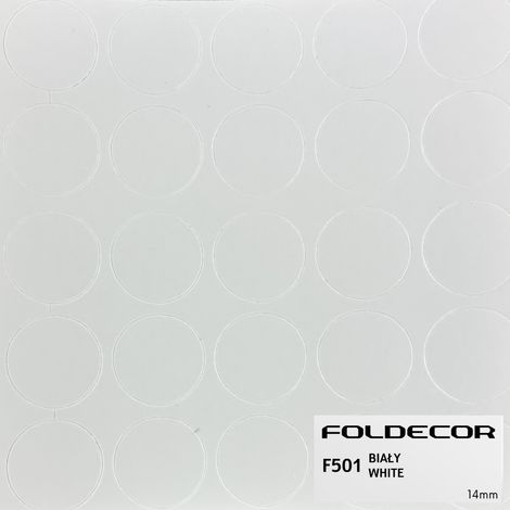 Bouchon autocollant blanc 14 mm (planche de 25 pièces) (1/5)