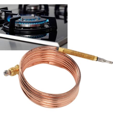 Termocoppia di ricambio per caldaia a gas, scaldabagno, dispositivo di protezione da scarica elettrostatica, sonda di temperatura 1200 mm / 47,2 pollici (1/5)