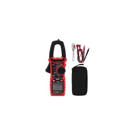 Pinza amperimétrica HT206D, rango de medición CA/CC: 0 A - 600 A, multímetro digital con selección automática, pantalla LCD, CAT III 600 V