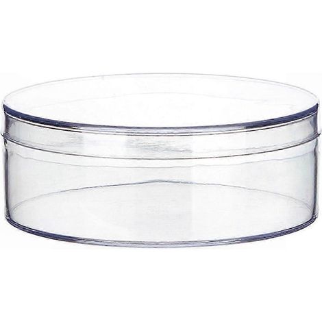 Coffret de rangement en acrylique transparent, boîte cœur et ronde avec couvercles, idéale pour bonbons, pilules et petits bijoux (1/5)