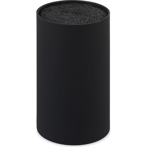 Bloc Non Garni, Porte Couvert, Range-Couteaux Universel HD 18x11 cm, Noir (1/5)