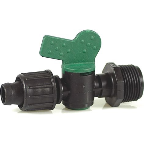 RACCORDO PER TUBO TAPE VALVOLA FILETTO MASCHIO  mm. 16x3/4 50.00 pz