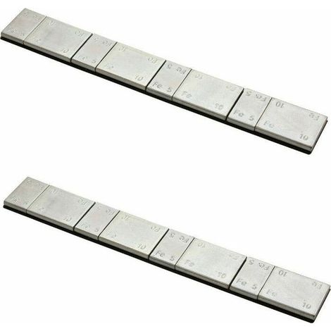 – Lot de 2 masses adhésives équilibrage de roue – 4 x 5g et 4 x 10g – Pour équilibrage précis de roues de tracteur et remorque