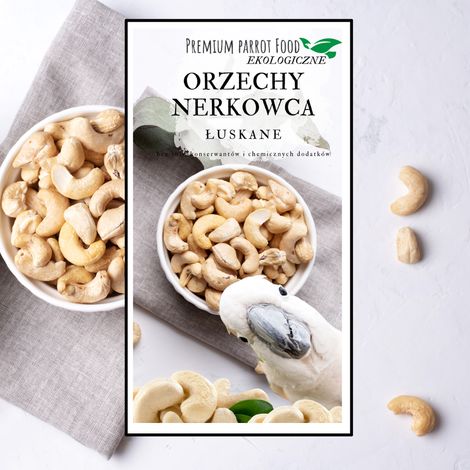 Cibo Premium per pappagalli - Anacardi biologici - per tutti i pappagalli 100 g (1/5)