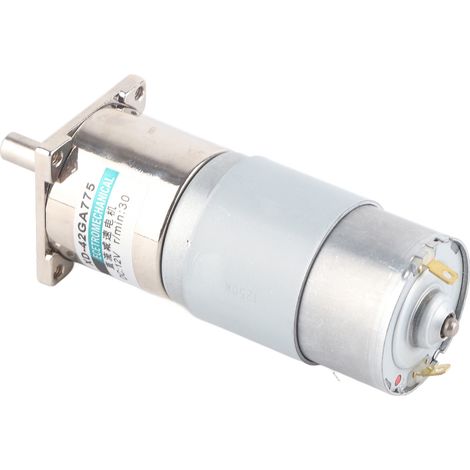 Moteur à engrenages DC 12V XD42GA755, 30tr/min, faible vitesse, sens horaire/antihoraire, aimant permanent, avec support, contrôle sport, mini moteur électrique (1/5)