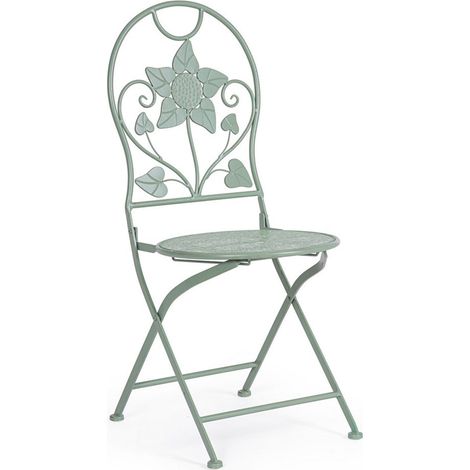 Sedia Harriet con acciaio verniciato a polvere epossidica, per arredo interno 40 x 40 x h 94 cm -Confezione da 2 pezzi (1/4)