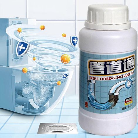 Poudre déboucheuse puissante - Déboucheur de canalisations à action instantanée pour cuisines et toilettes (1/5)