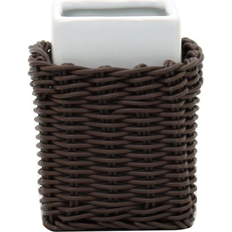 Bicchiere in ceramica bianco - serie Fibra (1/3)
