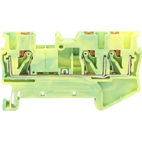 TRU COMPONENTS TC-JPT2.5-TW-PE Durchgangsklemme 5.2 mm Schnellanschluss  0.2 mm² 2.5 mm²  Standard-G