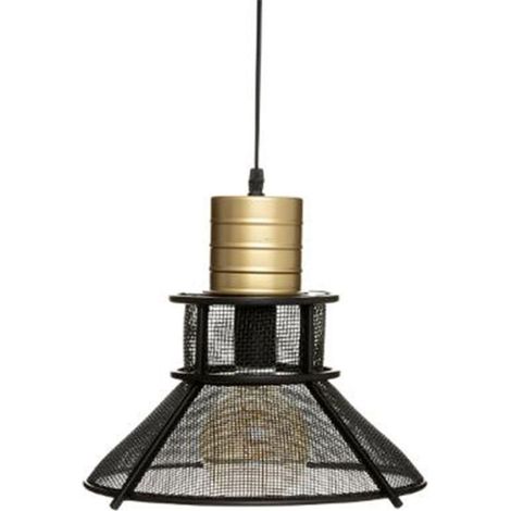 Lampe Suspension Design "Rodo" 35cm Noir (1/4)