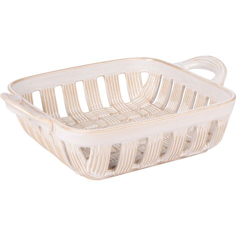 Table Passion - Corbeille Tressée beige 29x23 cm (1/4)
