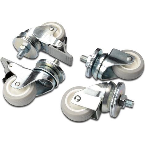 Assmann DN-19 CASTOR-WM Juego de 4 ruedas giratorias bloqueables 250kg Único (1/4)