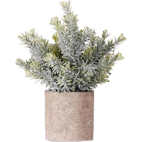 Plantas artificiales de interior，Mini plantas artificiales para decoración del hogar，Eucalipto artificial para uso en interiores en dormitorios (1/5)