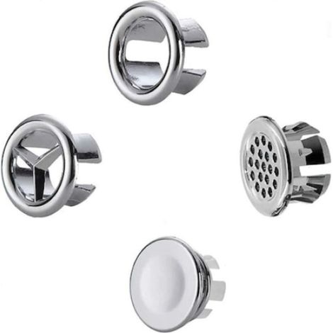 Set de 4 preaplinuri pentru chiuvetă, argintiu, accesorii de scurgere pentru lavoar, piese de schimb pentru sifon, kit de montaj rapid pentru bucătărie și baie.