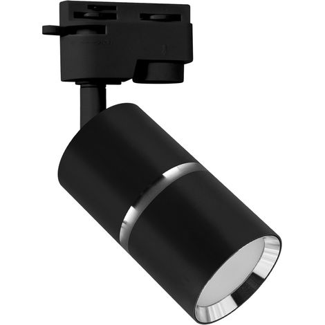 Applique murale chromée noire IP20 orientable pour Dior TRA GU10 35W Ideus 04256 (1/2)