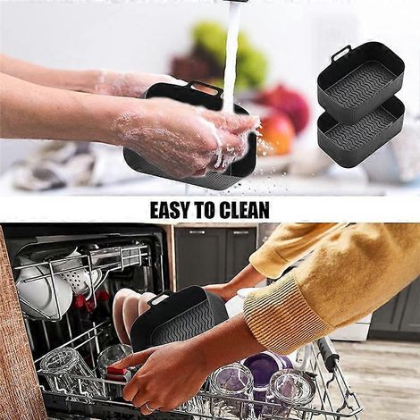 Revêtement en silicone noir pour friteuse à air double chambre Ninja (1/3)