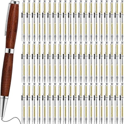 Set mit 60 einziehbaren Stiften für Drechslerarbeiten, 7 mm feine Stifte, silberfarben. (1/5)