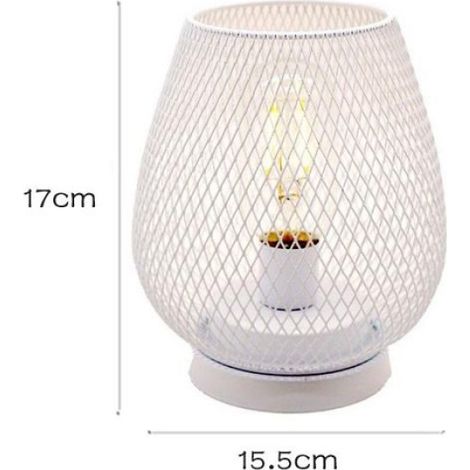 Lanterne LED à Cage en MéTal AlimentéE par Batterie avec LED, IdéAle pour les Mariages, les FêTes, les éVéNements sur le Patio, la (1/5)