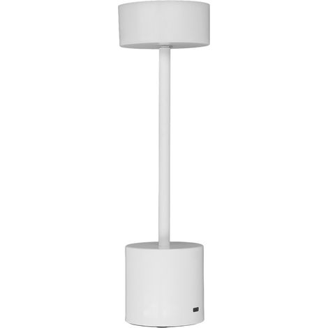 Lampe de table sans fil, commande tactile, intensité lumineuse réglable en continu, 3 modes d'éclairage, batterie 2000 mAh, rechargeable par USB, lampe de bureau LED blanche pour chambre ou bureau (1/5)