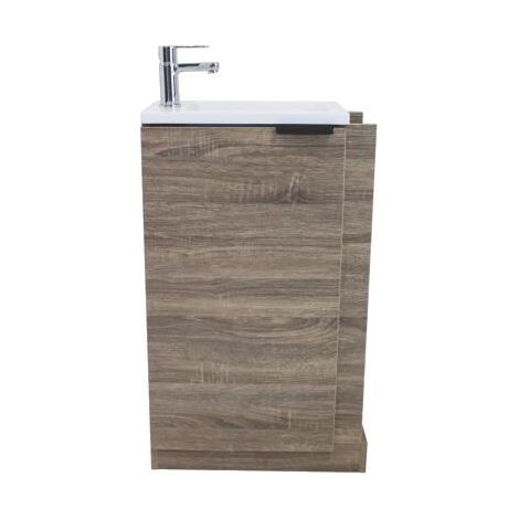 ONDEE ZEN - Lave-mains WOODY - 57cm - Bois - Mélaminé - Livré en kit
