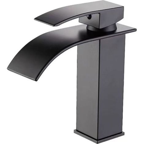 lavabo, robinet de lavabo, vasque de salle de bain, WC, lavabo à jet cascade avec eau chaude et froide, vasque de comptoir (1/3)
