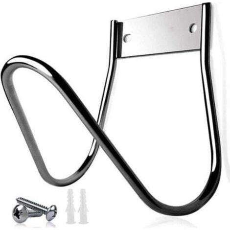 Garden hose holder, heavy-duty garden hose holder, wall-mounted water hose holder, extension hose, garden hose support, small stainless steel wall-mounted garden hose hook