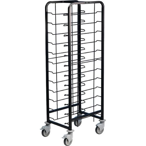 Chariot Chr Inox Professionnel 12 Plateaux - Acier Thermolaqué