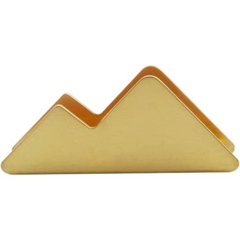 Support Pour Cartes De Visite - En Laiton - Design Ouvert - Dimensions 8,2 x 1,5 cm - Pour Bureau - 1 Pièce (1/5)