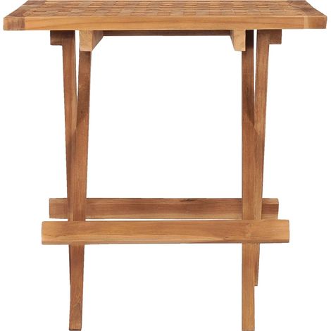 Maison Exclusive - Klappbarer Gartentisch 50x50x50 cm Teak Massiv