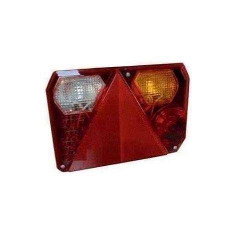Cabochon de feu RADEX 6400 droit 6 fonctions avec feu de recul pour remorque