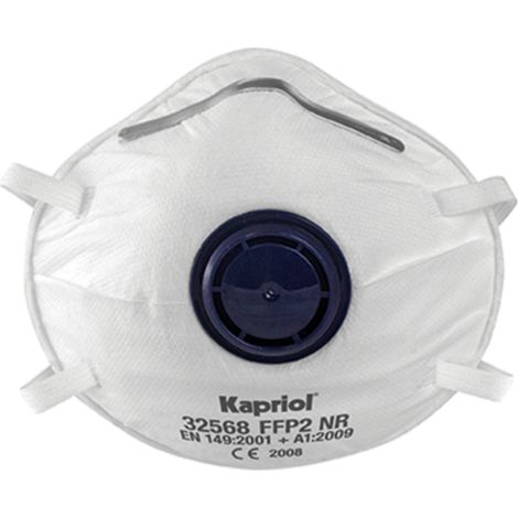 LOT DE 10 MASQUES FFP2 A/VALVE - KAPRIOL - 32568