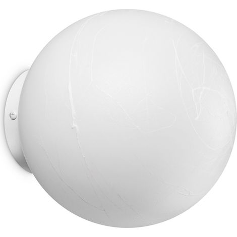 Applique Da Parete Contemporaneo Carta Metallo Bianco 1 Luce E27 25W Ip20